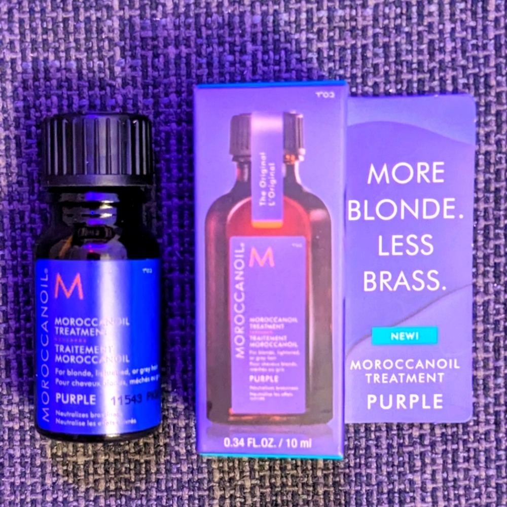 Moroccanoil Treatment Purple Hair Oil for Blonde Hair Mini
